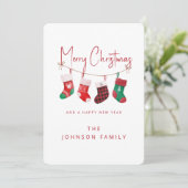 Cartes Pour Fêtes Annuelles Joyeux Noël (Debout devant)