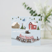 Cartes Pour Fêtes Annuelles Joyeux Noël (Debout devant)
