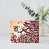 Cartes Pour Fêtes Annuelles Joyeux Noël (Debout devant)