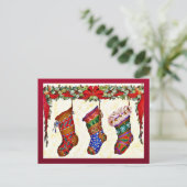 Cartes Pour Fêtes Annuelles Joyeux Noël (Debout devant)