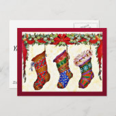 Cartes Pour Fêtes Annuelles Joyeux Noël (Devant / Derrière)