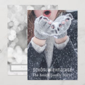 Cartes Pour Fêtes Annuelles Joyeux Noël (Devant / Derrière)