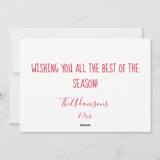 Cartes Pour Fêtes Annuelles Joyeux Noël (Dos)