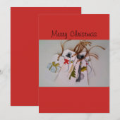 Cartes Pour Fêtes Annuelles Joyeux Noël (Devant / Derrière)