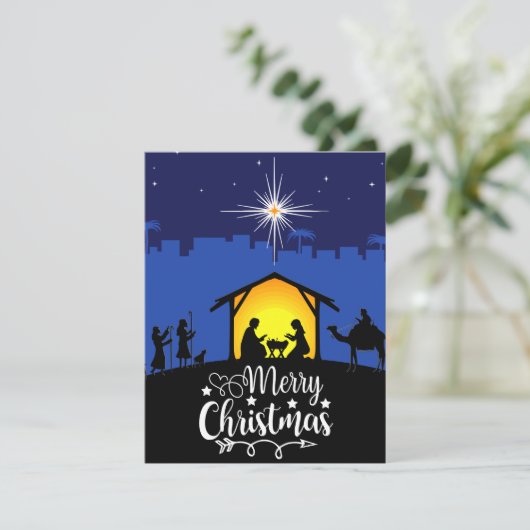 Cartes Pour Fêtes Annuelles Joyeux Noël (Debout devant)