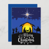 Cartes Pour Fêtes Annuelles Joyeux Noël (Devant / Derrière)