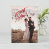 Cartes Pour Fêtes Annuelles Joyeux Noël (Debout devant)