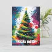 Cartes Pour Fêtes Annuelles Joyeux Noël (Debout devant)