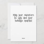 Cartes Pour Fêtes Annuelles Joyeux Noël (Dos)