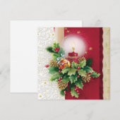 Cartes Pour Fêtes Annuelles Joyeux Noël (Devant / Derrière)