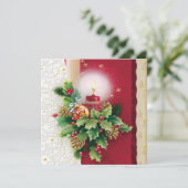 Cartes Pour Fêtes Annuelles Joyeux Noël (Debout devant)