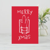 Cartes Pour Fêtes Annuelles Joyeux Noël (Debout devant)