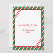 Cartes Pour Fêtes Annuelles Joyeux Noël (Dos)