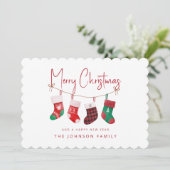 Cartes Pour Fêtes Annuelles Joyeux Noël (Debout devant)