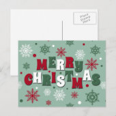 Cartes Pour Fêtes Annuelles Joyeux Noël (Devant / Derrière)