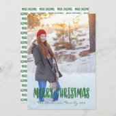 Cartes Pour Fêtes Annuelles Joyeux Noël (Devant / Derrière)