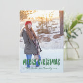 Cartes Pour Fêtes Annuelles Joyeux Noël (Debout devant)