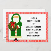 Cartes Pour Fêtes Annuelles Joyeux Noël (Devant / Derrière)