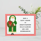 Cartes Pour Fêtes Annuelles Joyeux Noël (Debout devant)