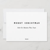 Cartes Pour Fêtes Annuelles Joyeux Noël (Dos)