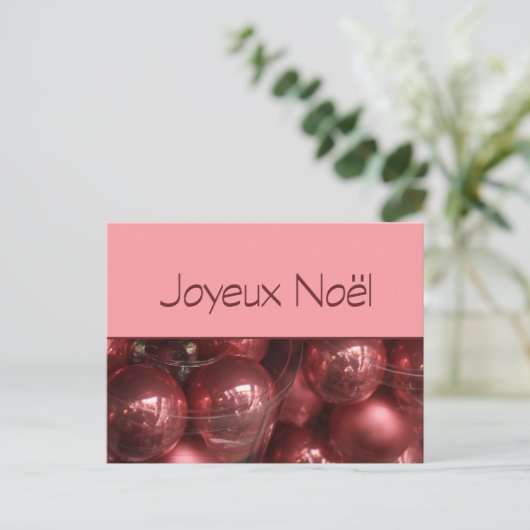 Cartes Pour Fêtes Annuelles Joyeux Noël (Debout devant)