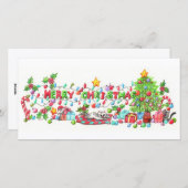 Cartes Pour Fêtes Annuelles Joyeux Noël (Devant / Derrière)