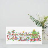 Cartes Pour Fêtes Annuelles Joyeux Noël (Debout devant)