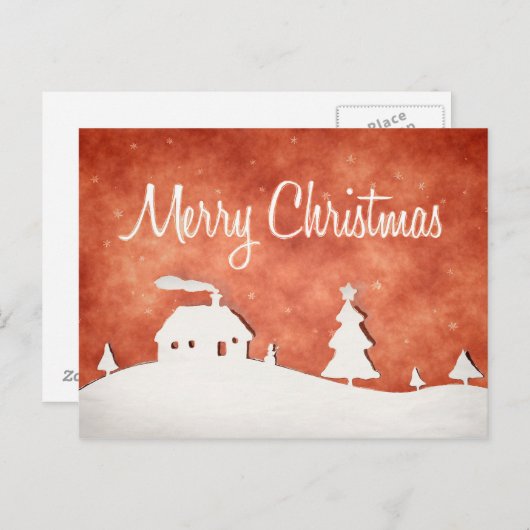 Cartes Pour Fêtes Annuelles Joyeux Noël (Devant / Derrière)