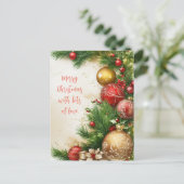 Cartes Pour Fêtes Annuelles Joyeux Noël (Debout devant)