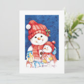 Cartes Pour Fêtes Annuelles Joyeux Noël (Debout devant)