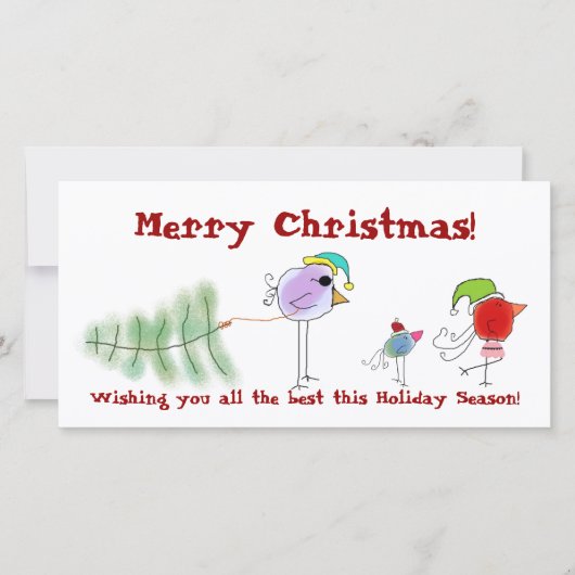 Cartes Pour Fêtes Annuelles Joyeux Noël (Devant)