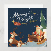 Cartes Pour Fêtes Annuelles joyeux Noël (Devant / Derrière)