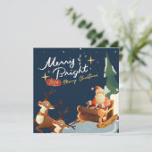 Cartes Pour Fêtes Annuelles joyeux Noël (Debout devant)