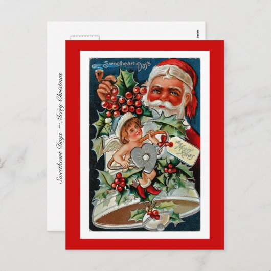Cartes Pour Fêtes Annuelles Joyeux Noël (Devant / Derrière)