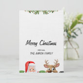 Cartes Pour Fêtes Annuelles Joyeux Noël (Debout devant)