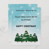 Cartes Pour Fêtes Annuelles Joyeux Noël (Devant / Derrière)