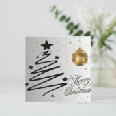 Cartes Pour Fêtes Annuelles joyeux Noël (Debout devant)