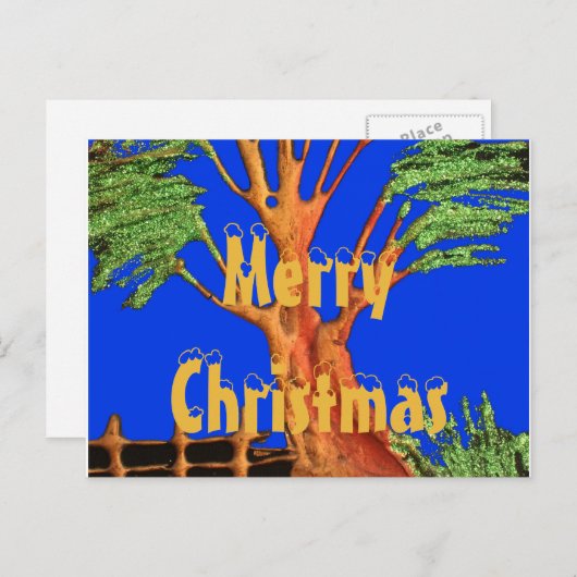 Cartes Pour Fêtes Annuelles Joyeux Noël (Devant / Derrière)