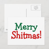 Cartes Pour Fêtes Annuelles Joyeux Noël (Devant / Derrière)