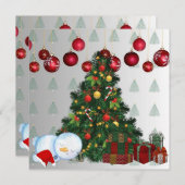 Cartes Pour Fêtes Annuelles joyeux Noël (Devant / Derrière)