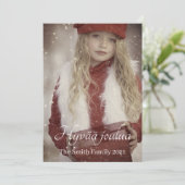 Cartes Pour Fêtes Annuelles Joyeux Noël (Debout devant)