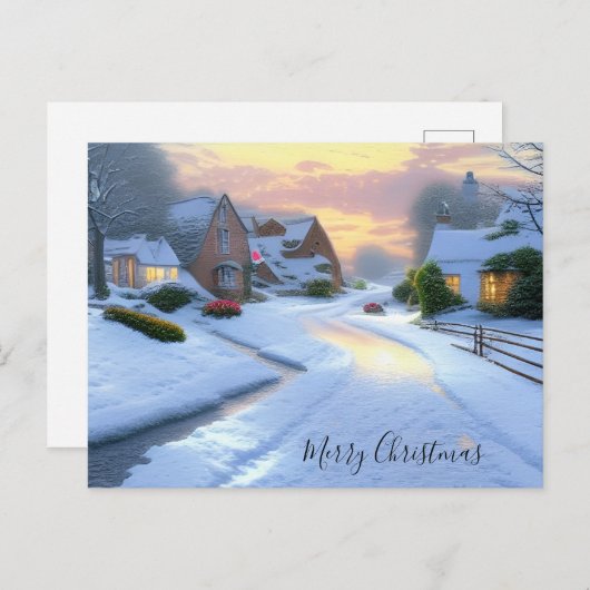 Cartes Pour Fêtes Annuelles Joyeux Noël (Devant / Derrière)