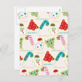 Cartes Pour Fêtes Annuelles Joyeux Noël (Devant / Derrière)