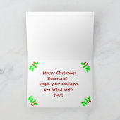 Cartes Pour Fêtes Annuelles Joyeux Noël ! (Intérieur)