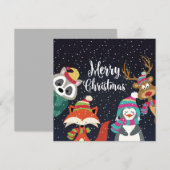 Cartes Pour Fêtes Annuelles Joyeux Noël (Devant / Derrière)