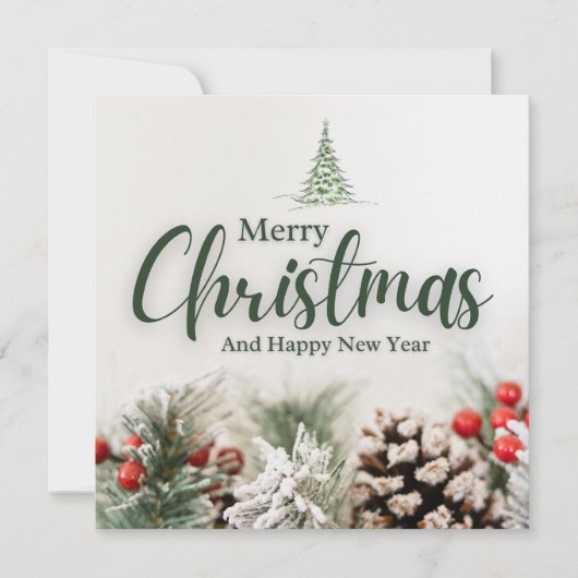 Cartes Pour Fêtes Annuelles joyeux Noël (Devant)