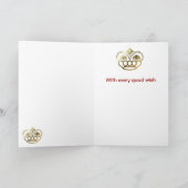 Cartes Pour Fêtes Annuelles Joyeux Noël, 10e Gurkha de la Princesse Mary (Intérieur)