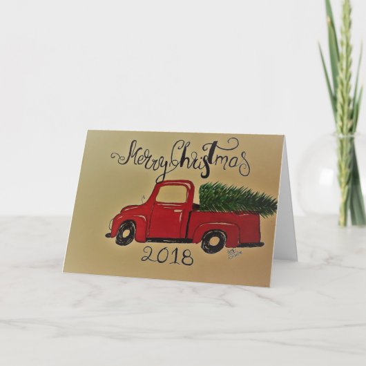 Cartes Pour Fêtes Annuelles Joyeux Noël 2018 (Devant)