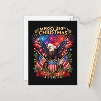 Cartes Pour Fêtes Annuelles Joyeux Noël 250e 1776 2026 Aigle Patriotique