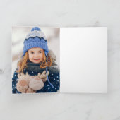 Cartes Pour Fêtes Annuelles Joyeux Noël 2 Photo Moderne Chic Vert (Intérieur)